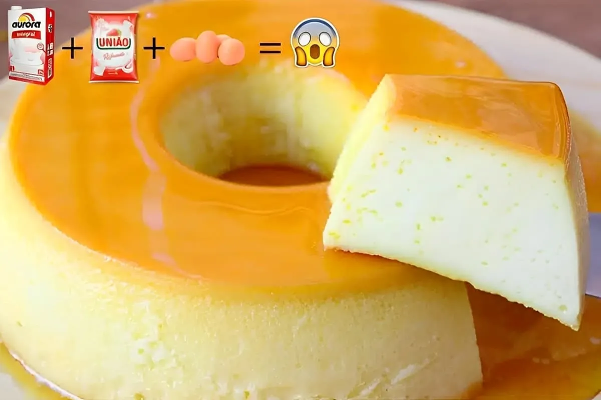 Pudim sem leite condensado da vovó delicioso e cremoso sem g