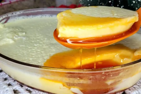 Pudim sem ovo, uma sobremesa irresistível que não vai ao for