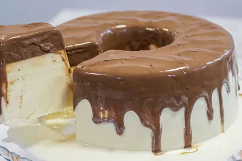 Pudim sorvetão de liquidificador sem fogão, super gelado e p