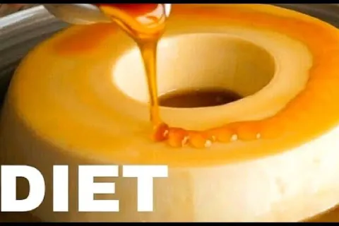 Pudim zero açúcar bem leve e cremoso ótimo para quem está de