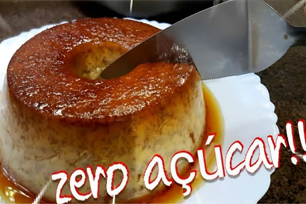 Pudim zero açúcar feito com apenas 3 ingredientes na panela