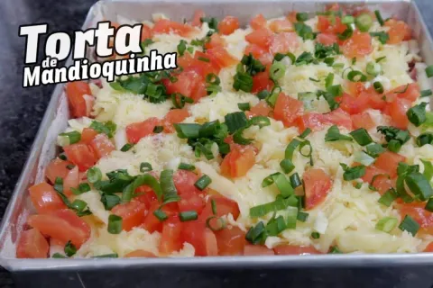 Quando você experimentar essa torta de mandioquinha vai quer