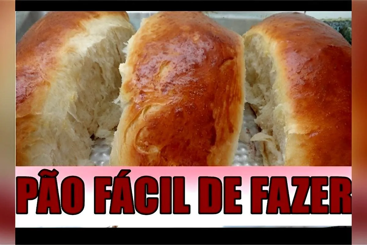 Que tal um pão caseiro fácil de fazer para comer bem quentin