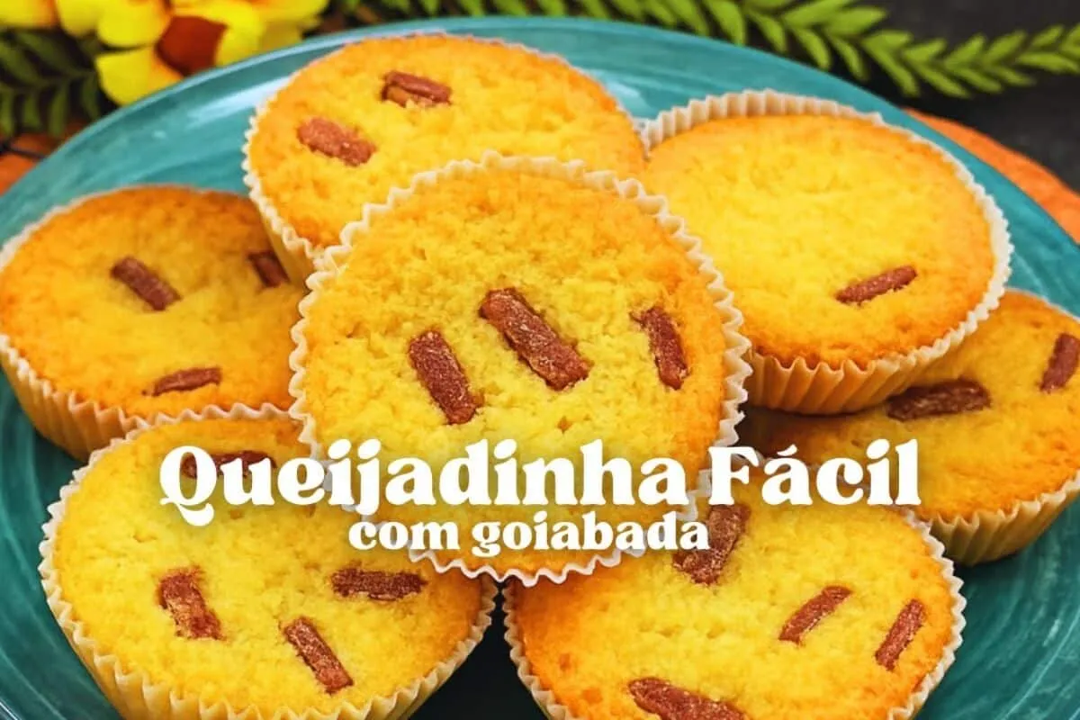Queijadinha com goiabada docinha e irresistível para comer o