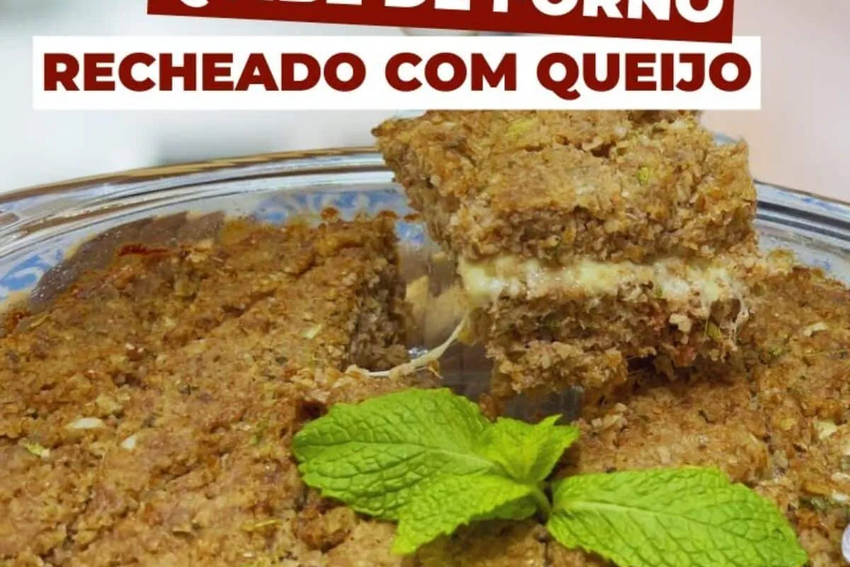 Quibe recheado de forno que fica uma delícia para servir no seu lanche ou jantar