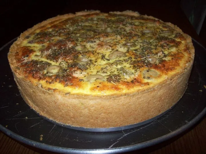 Quiche de Frango com Palmito