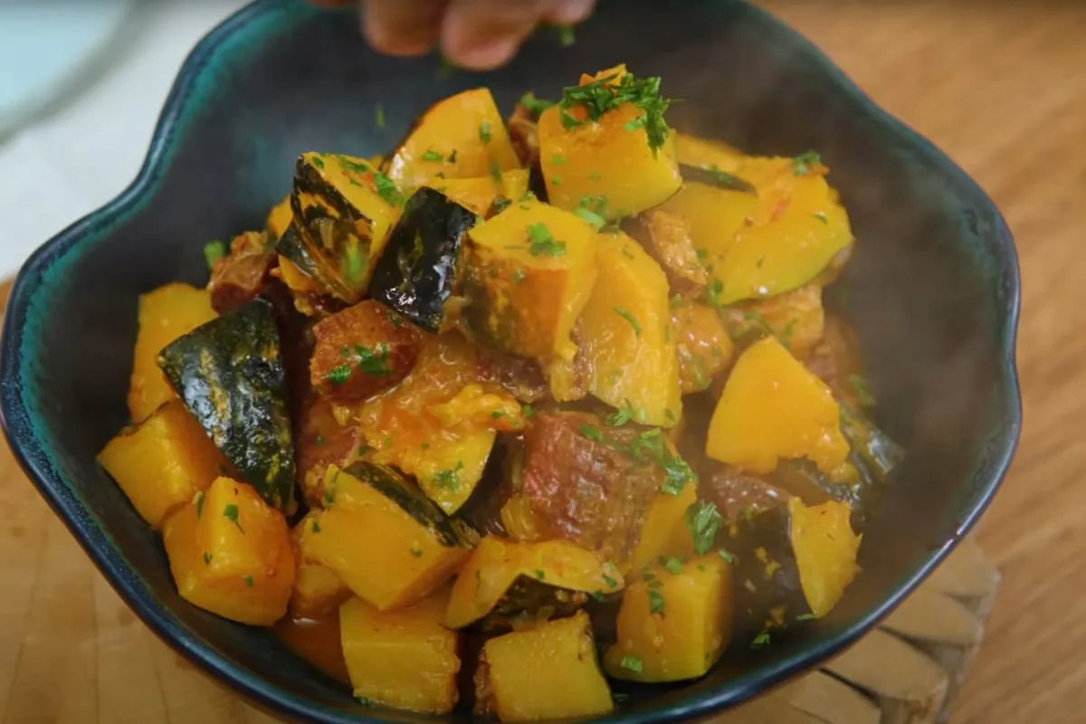 Receita de abóbora com carne seca que aprendi com minha avó
