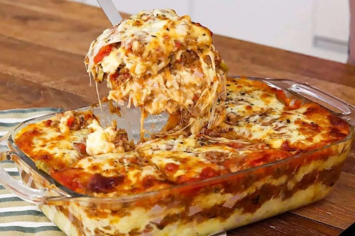 Receita de arroz de forno à parmegiana para ser o prato prin