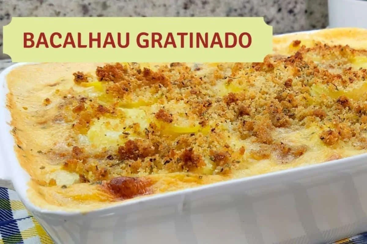 Receita de bacalhau gratinado: prato tradicional e fácil de