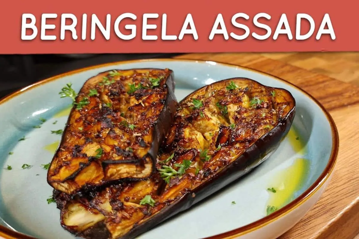 Receita de berinjela assada muito bem temperadinha e saboros