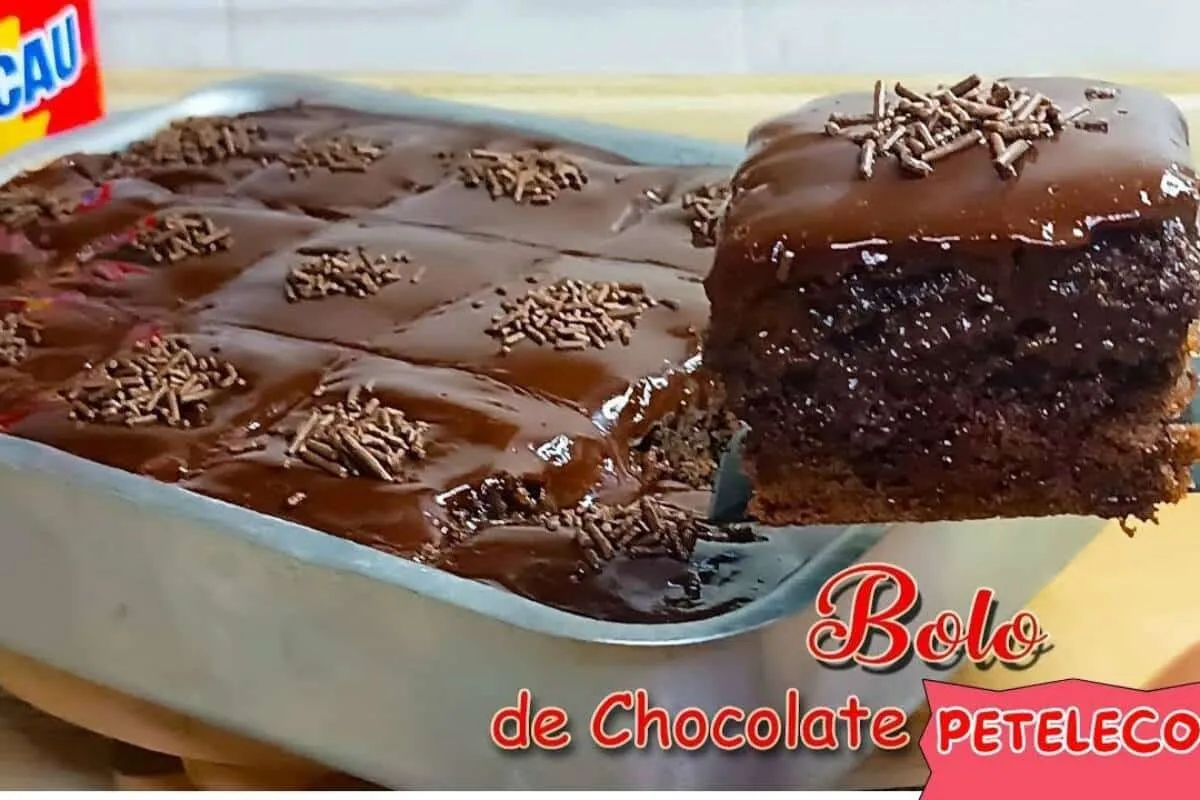 Receita de bolo peteleco: muito chocolate para você se delic