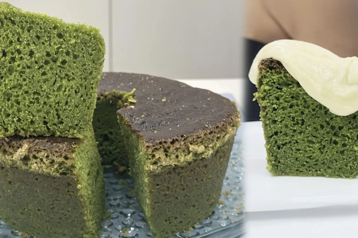 Receita de bolo verde fofinho e com cobertura que vai te sur