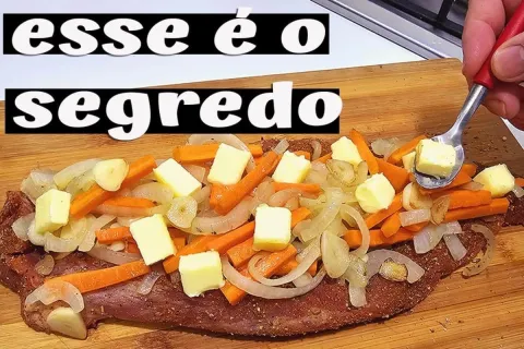 Receita de carne de porco que aprendi em um restaurante que 