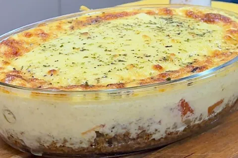 Receita de carne moída com creme de milho para o almoço que 