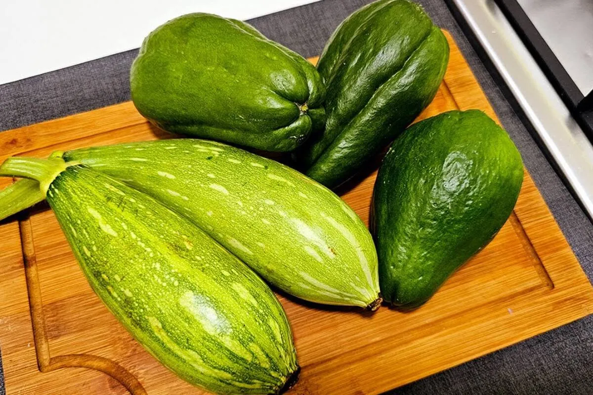 Receita de chuchu que aprendi a fazer para o almoço e adorei