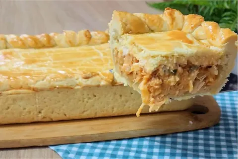Receita de empadão de frango com massa perfeita e recheio su