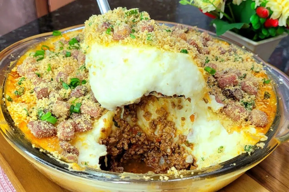 Receita de escondidinho de carne moída que todo mundo sabore