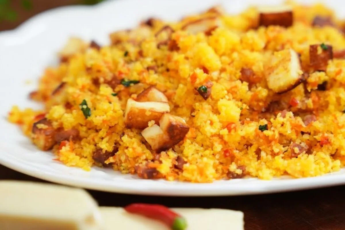 Receita de farofa de cuscuz muito saborosa: vai te dar vonta