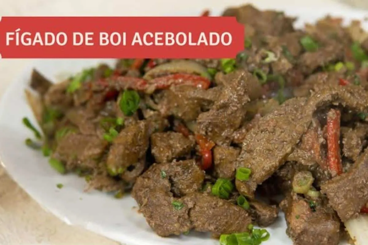 Receita de fígado acebolado que fica muito saboroso e sucule