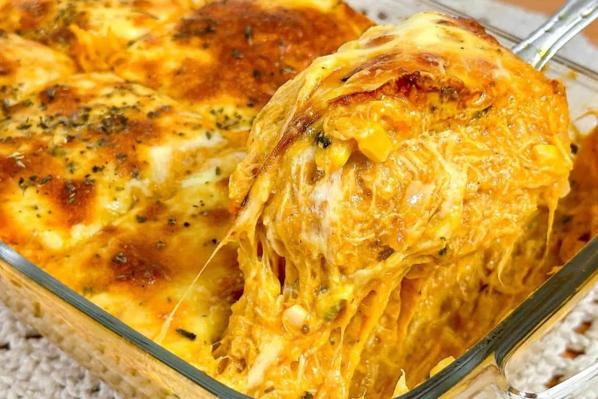 Receita de frango cremoso gratinado para servir no almoço de