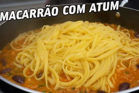 Receita de macarrão com atum delicioso e soltinho para seu a