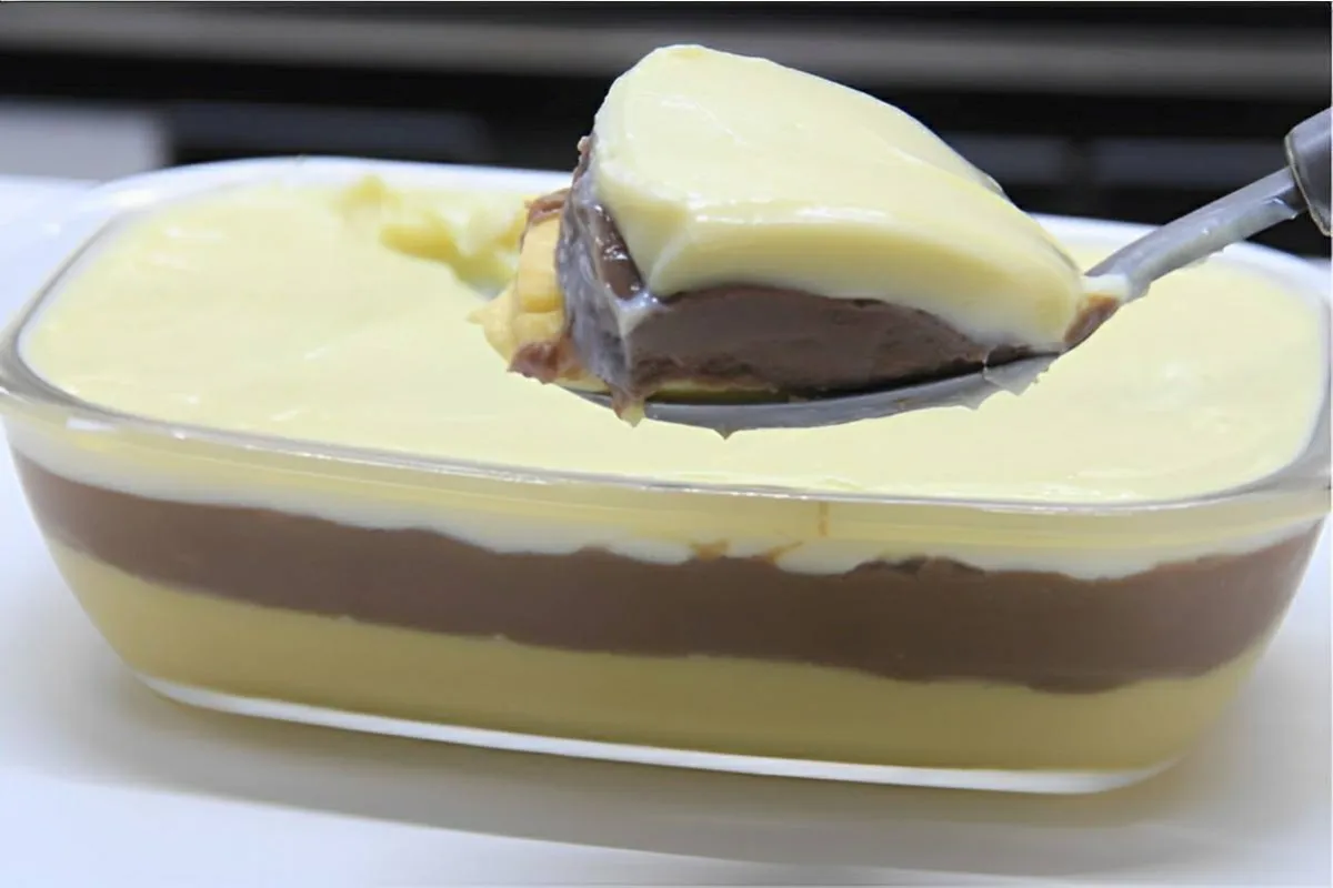 Receita de natal: sobremesa cremosa na travessa que leve ing