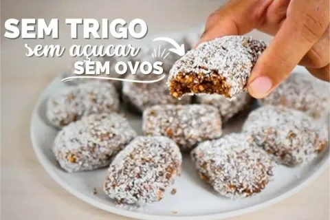Receita de paçoca caseira sem açúcar e sem ovos para matar a