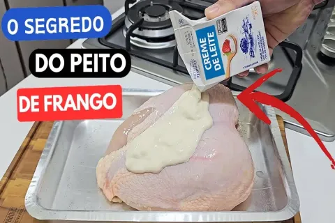 Receita de peito de frango com um segredo especial para fica