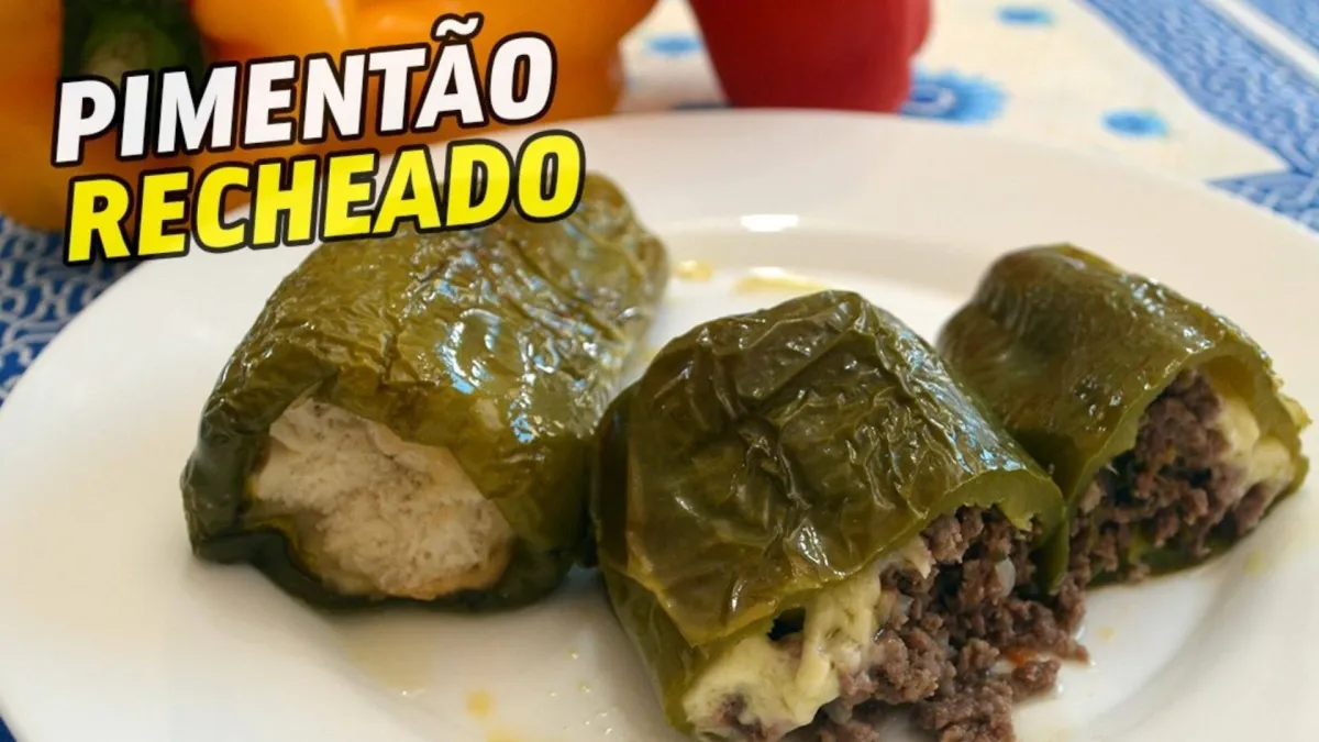Receita de pimentão recheado para o almoço que vai te surpre