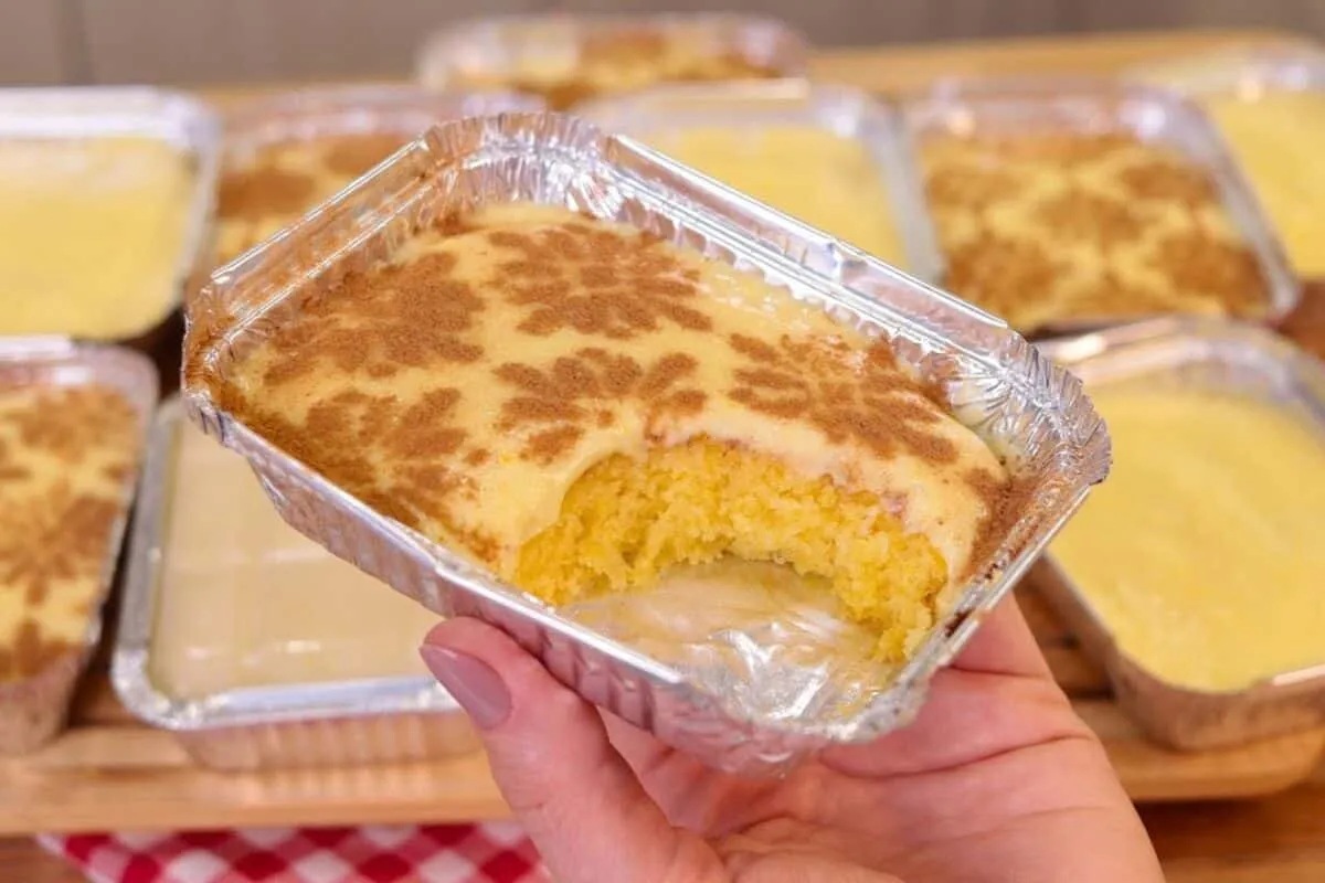 Receita típica de festa junina: bolo de milho com curau fáci