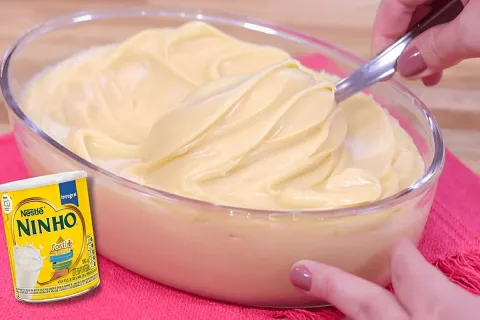 Recheio de leite ninho trufado cremoso e delicioso perfeito 