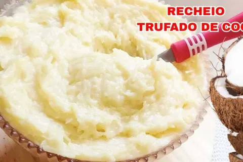 Recheio trufado de coco: perfeito para bolos, trufas, pavês,