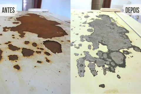 Removedor de ferrugem caseiro feito com apenas 3 ingrediente