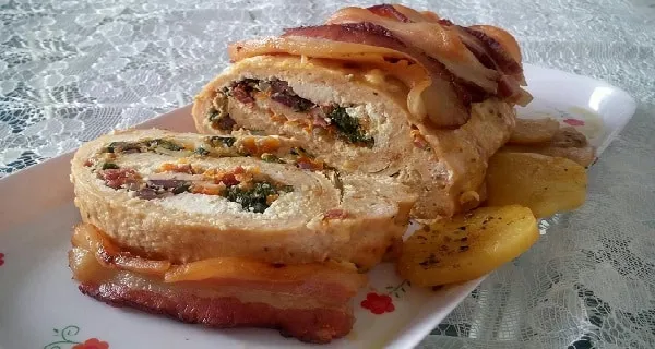 Rocambole de Frango Maravilhoso