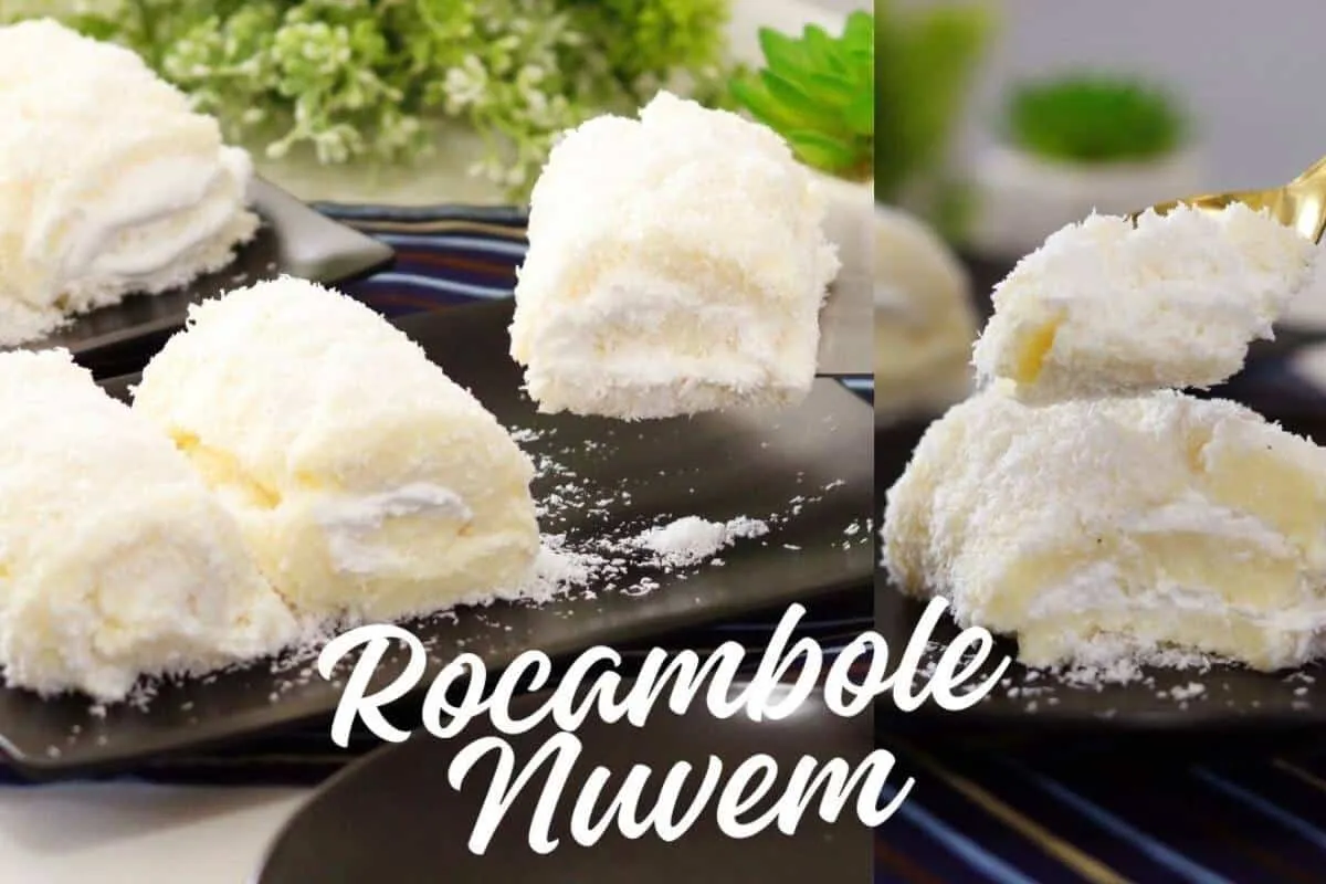 Rocambole nuvem de coco dos deuses: fica simplesmente divino