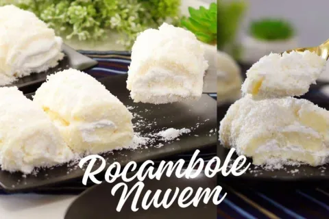 Rocambole nuvem de coco dos deuses: fica simplesmente divino