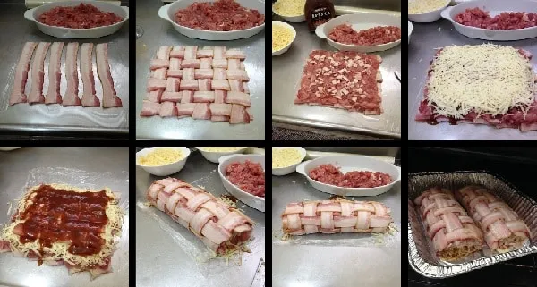 Rocambole Trançado com Bacon