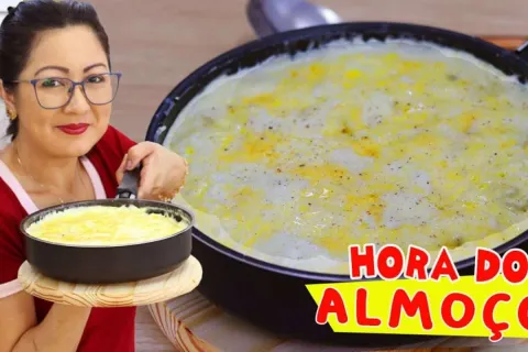 Rondelli de frigideira muito prático, uma refeição completa 