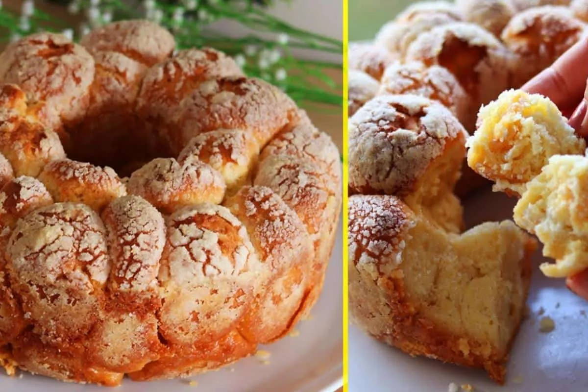 Rosca de coco caseira que é de dar água na boca só de olhar