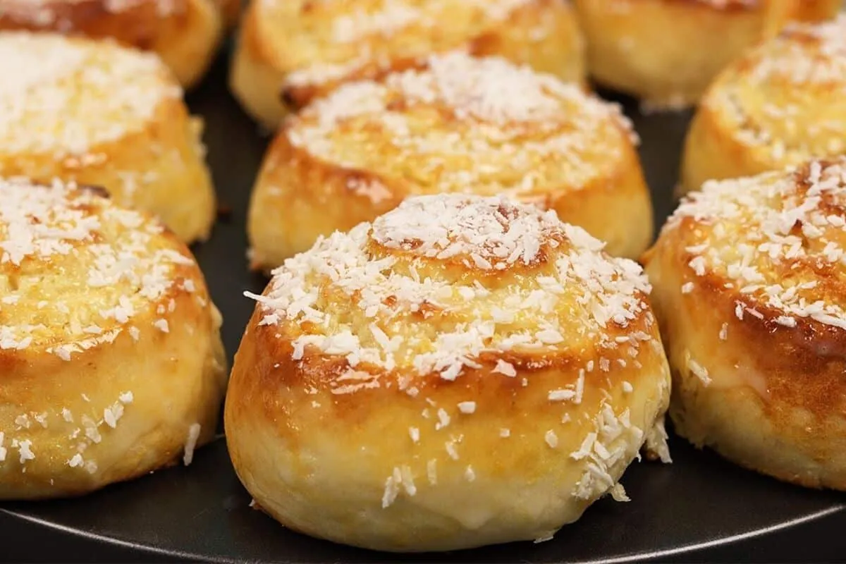 Rosca húngara de coco fofinha e deliciosa que vai deixar tod