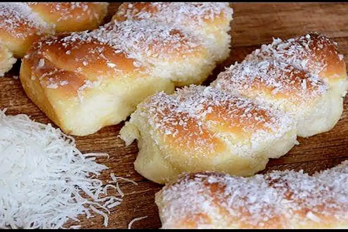 Rosquinha de coco caseira com leite condensado que derrete n