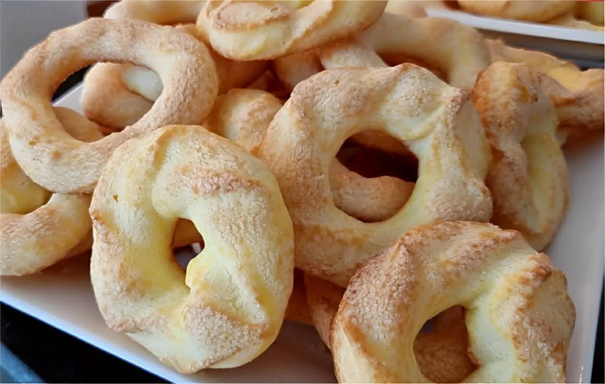 Rosquinha doce de polvilho de Minas receita igual minha avó
