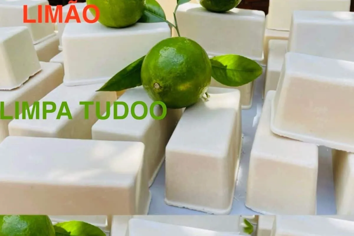 Sabão caseiro de limão perfumado e econômico: deixa tudo lim
