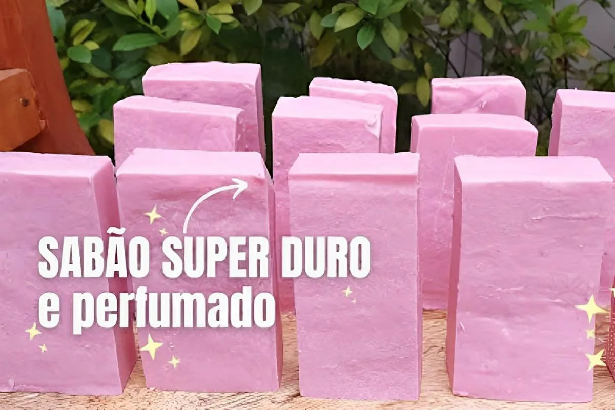 Sabão caseiro em barra para lavar roupas delicadas sem gasta