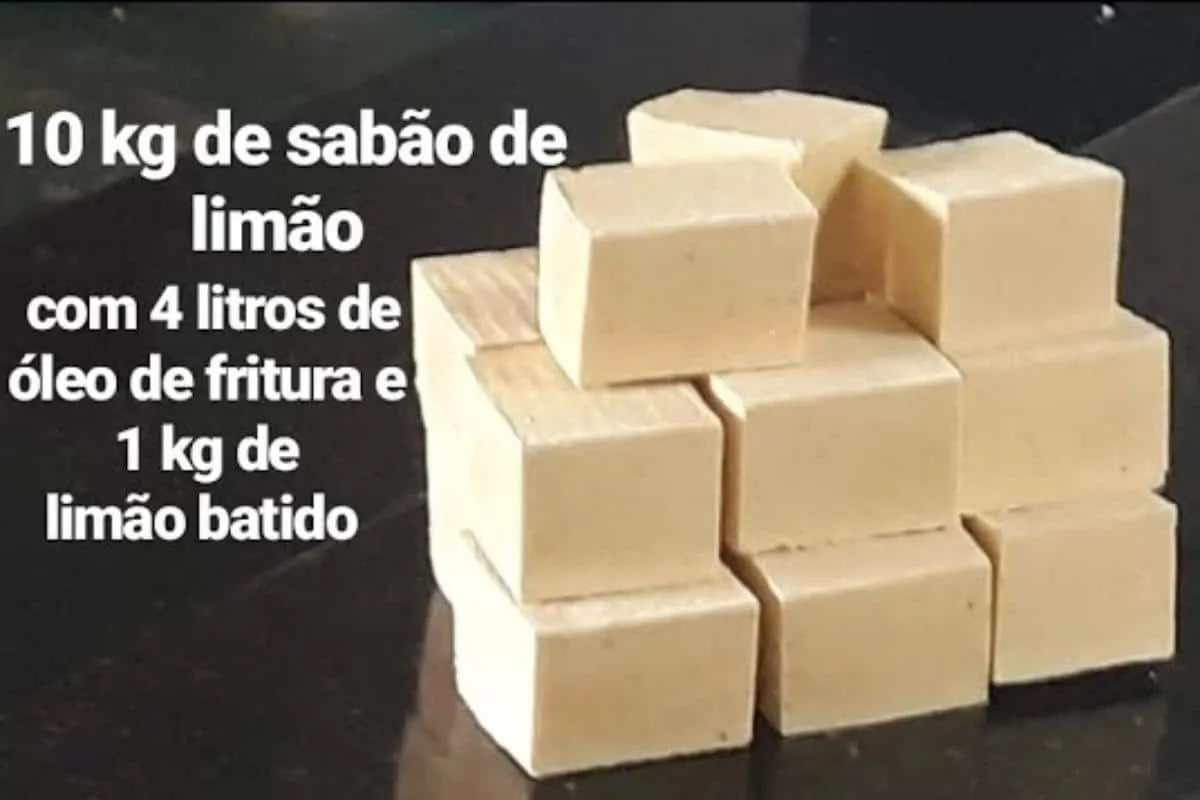 Sabão de limão caseiro que rende muito para você economizar