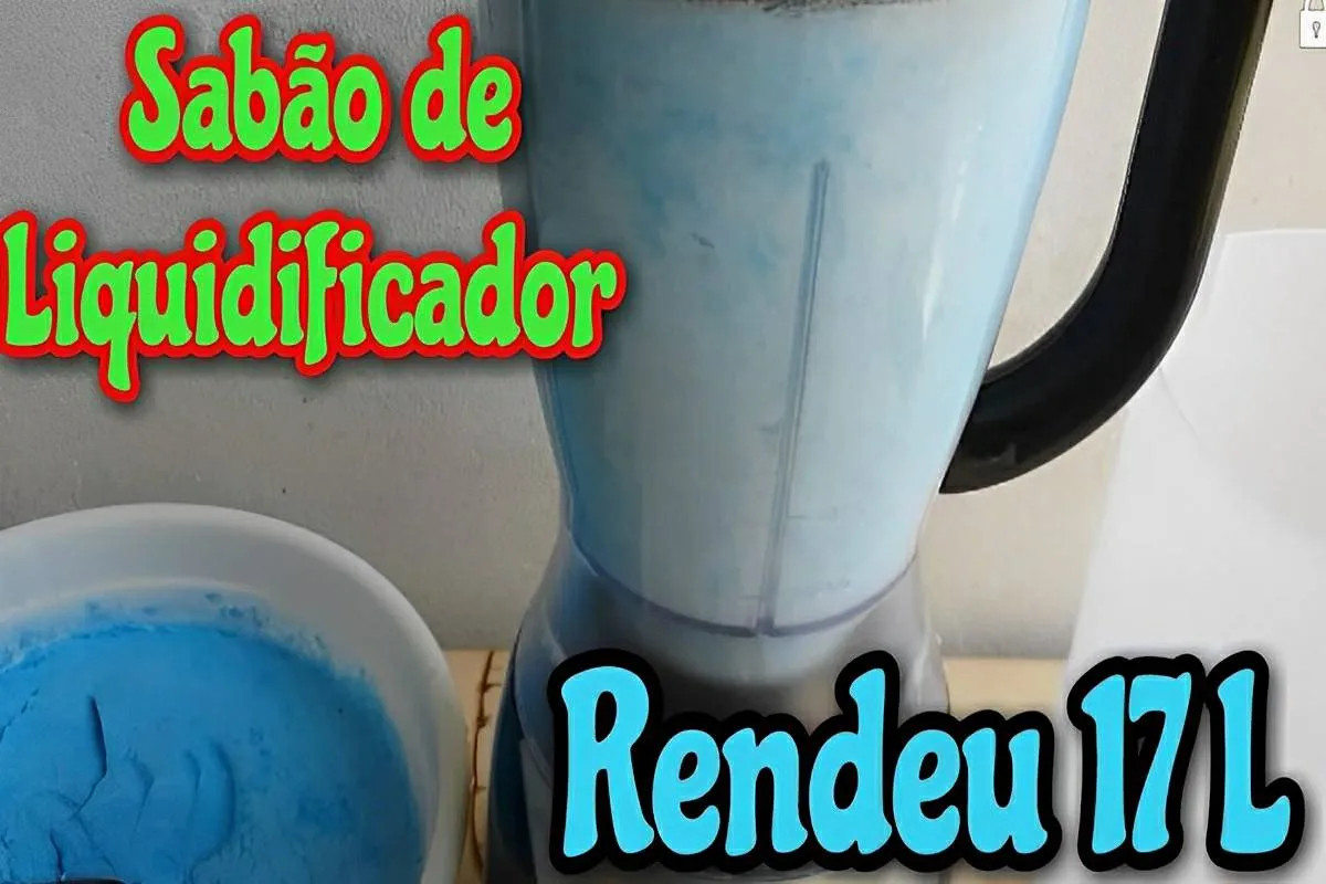Sabão de liquidificador rende muito e é perfeito para lavar