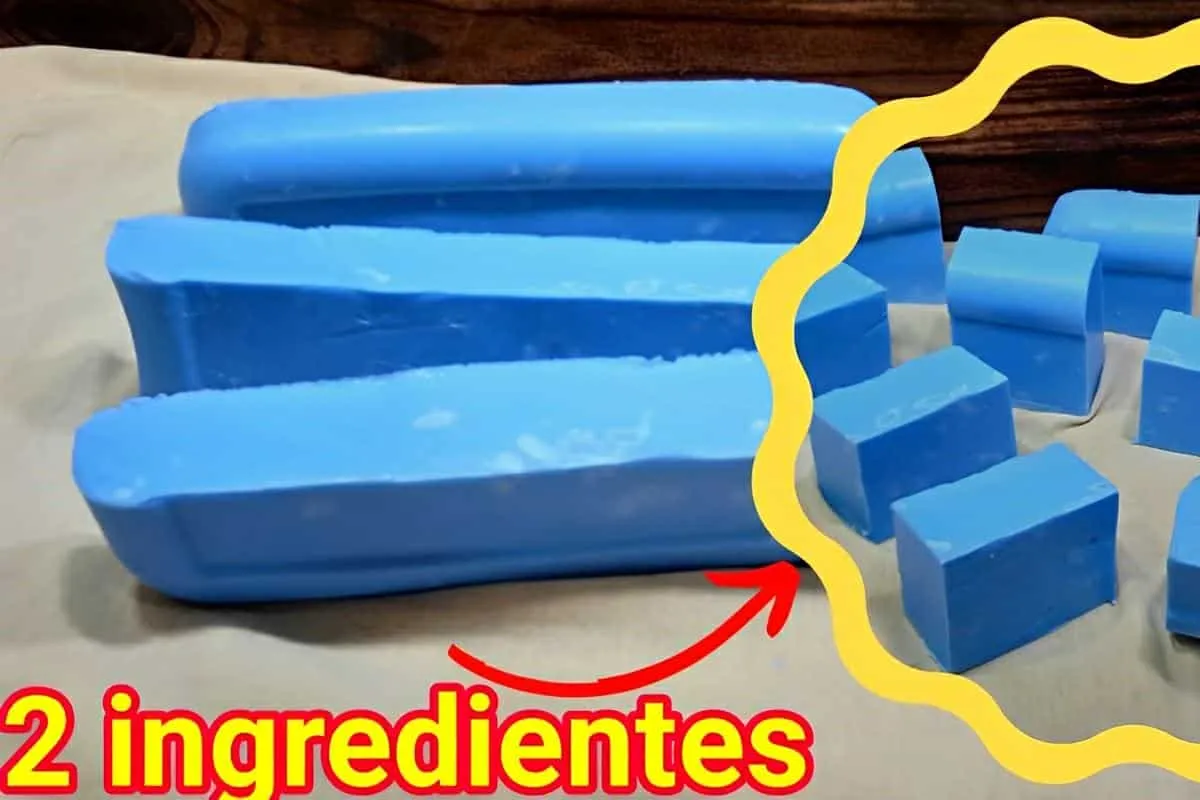 Sabão em barra caseiro com 2 ingredientes super econômico e