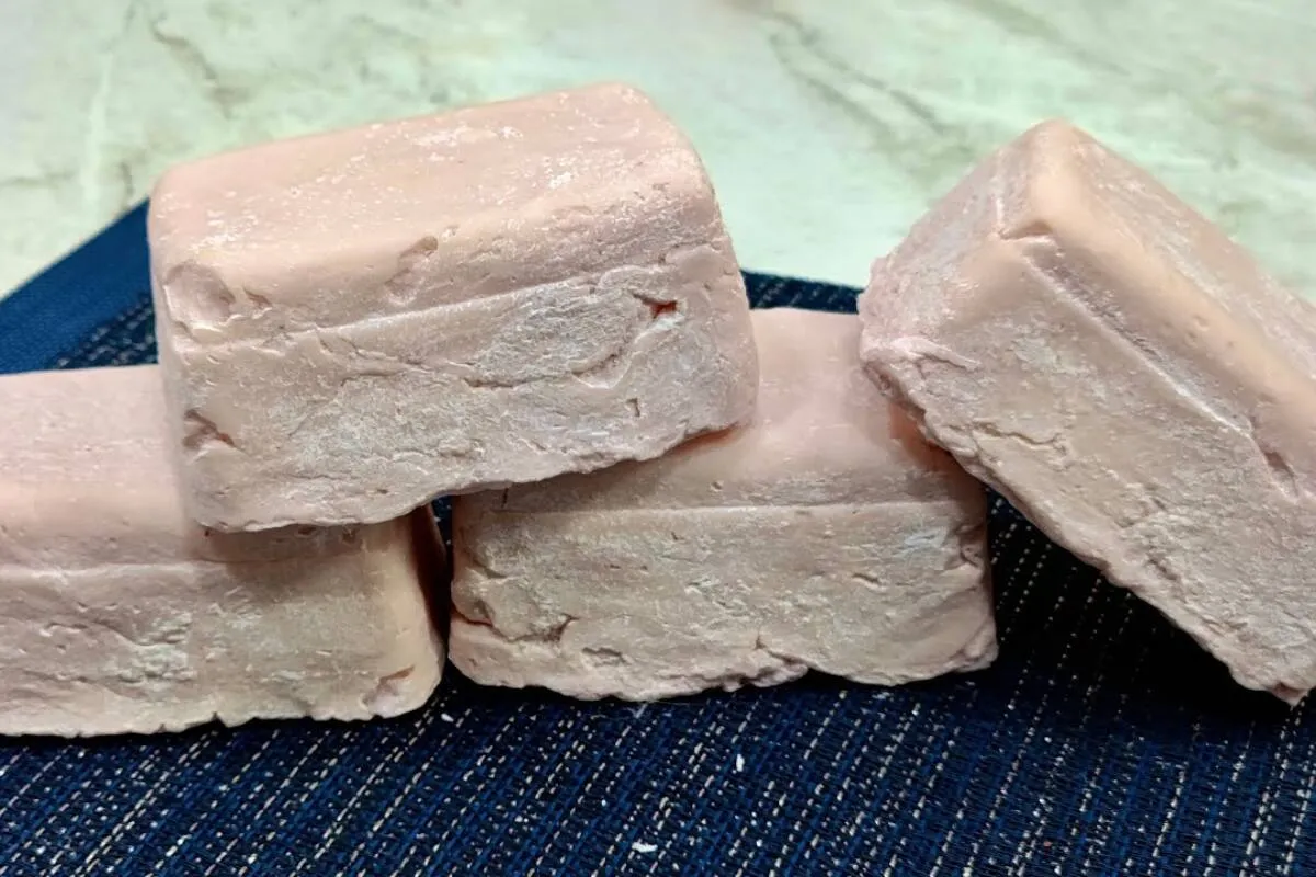 Sabão em barra com óleo usado: fiz várias barras apenas com