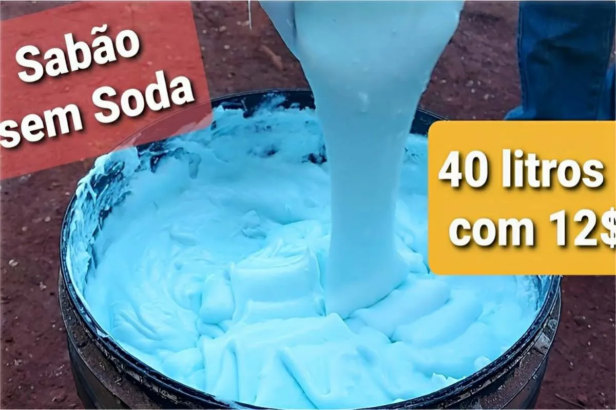 Sabão líquido caseiro sem soda que rende bastante e deixa su