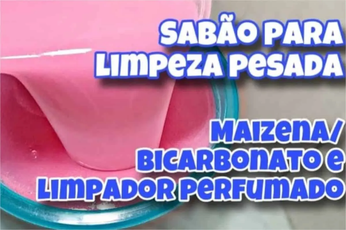 Sabão para limpeza pesada muito concentrado e perfumado para